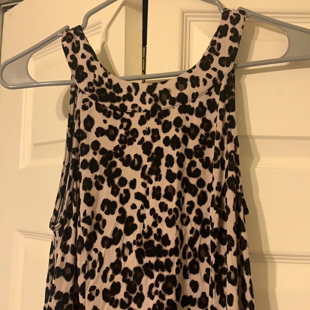 Leopard knee length dress